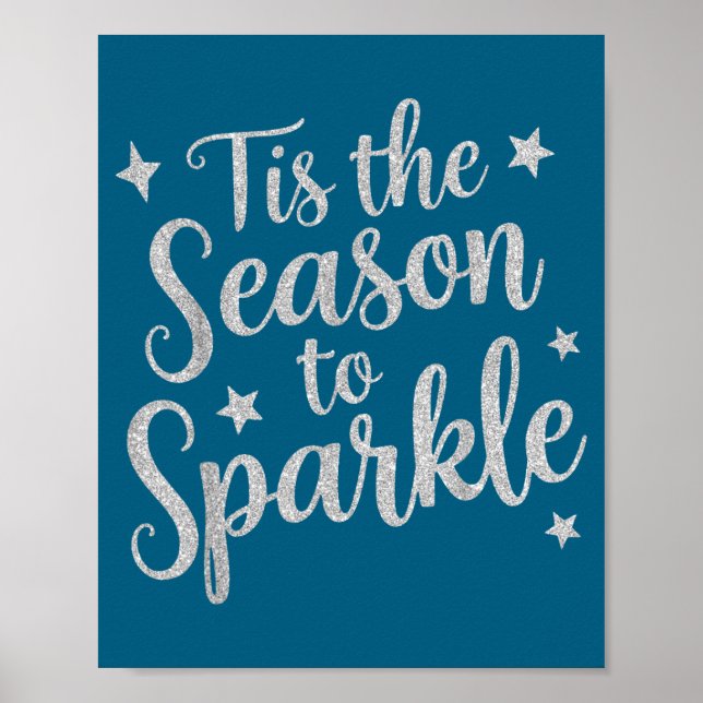 Affiche C'est la saison pour briller Noël Xmas Vacances  (Devant)