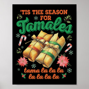 Affiche C'Est La Saison Pour La Famille Tamales Mexicaine 