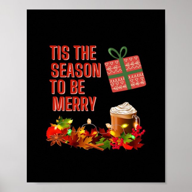 Affiche C'est la saison pour une esthétique de Noël unique (Devant)
