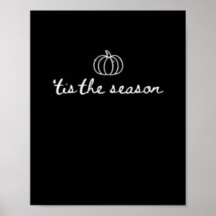 Affiche C'est la saison Pumpkin automne Thanksgiving