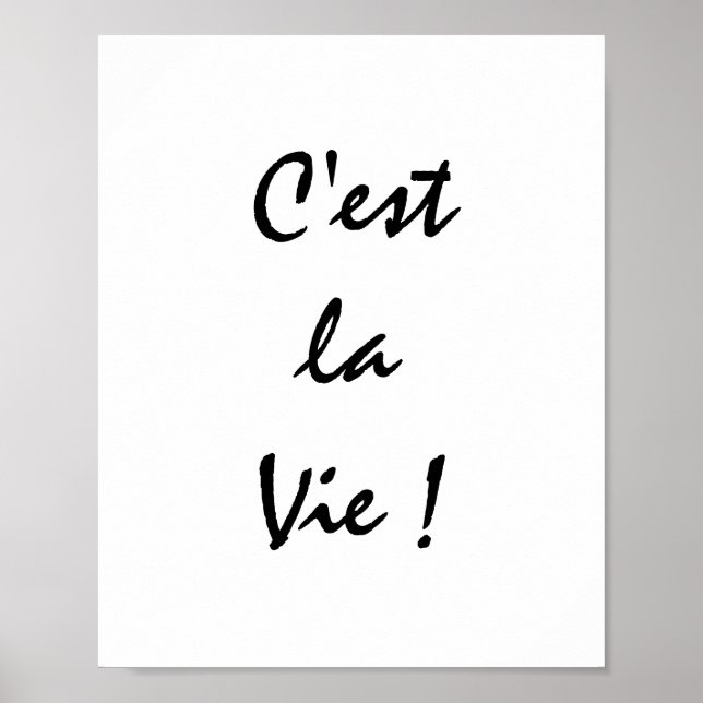Affiche C'est La Vie ! (Devant)