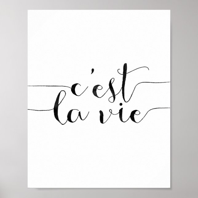 Affiche C'est La Vie (Devant)