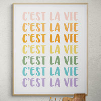 C'est La Vie | Discours français | Pastel Rainbow 