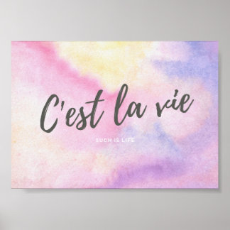 Affiche CEST LA VIE French Telle est la vie