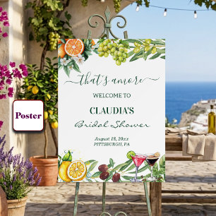 Affiche C'est l'Amore Italian Citrus Bienvenue à la Baby S