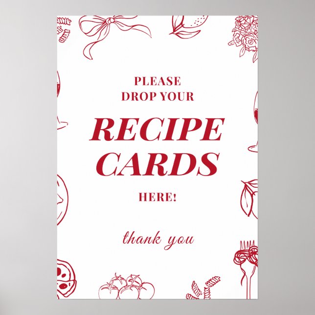 Affiche C'est l'amour carte de recette pour enterrement de (Devant)