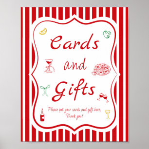 Affiche C'est l'Amour Cartes et Cadeaux de Fête de Mariage