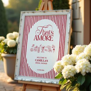 Affiche C'est l'Amour Mariage main dessinée Fête de Fiança