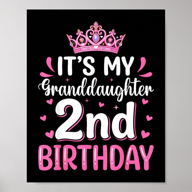 Affiche C'est l'anniversaire de 2 ans de ma petite-fille P (Devant)