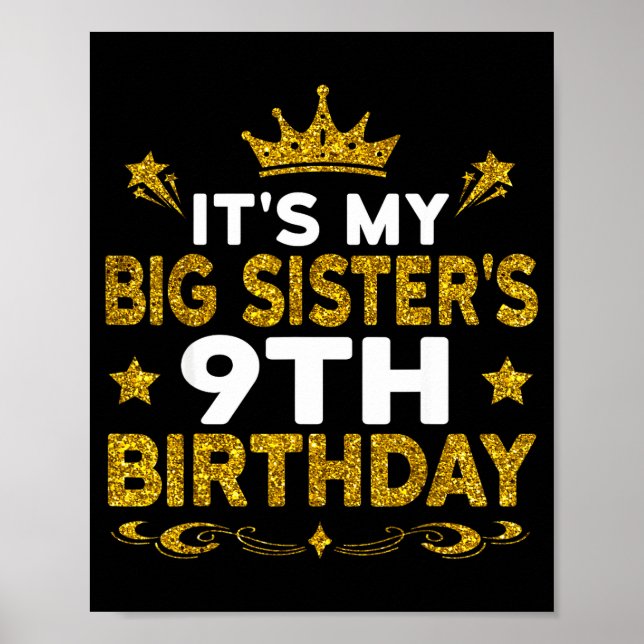 Affiche C'est l'anniversaire de ma grande sœur, 9 ans Joye (Devant)