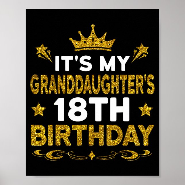 Affiche C'est l'anniversaire des 18 ans de ma petite-fille (Devant)