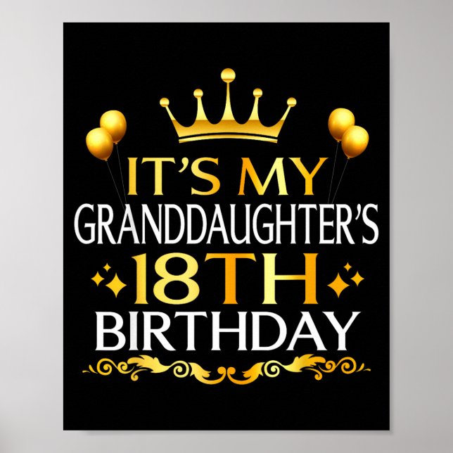 Affiche C'est l'anniversaire des 18 ans de ma petite-fille (Devant)