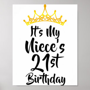 Affiche C'est l'anniversaire des 21 ans de ma nièce Couron