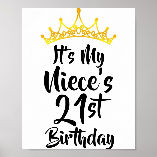 Affiche C'est l'anniversaire des 21 ans de ma nièce Couron (Devant)
