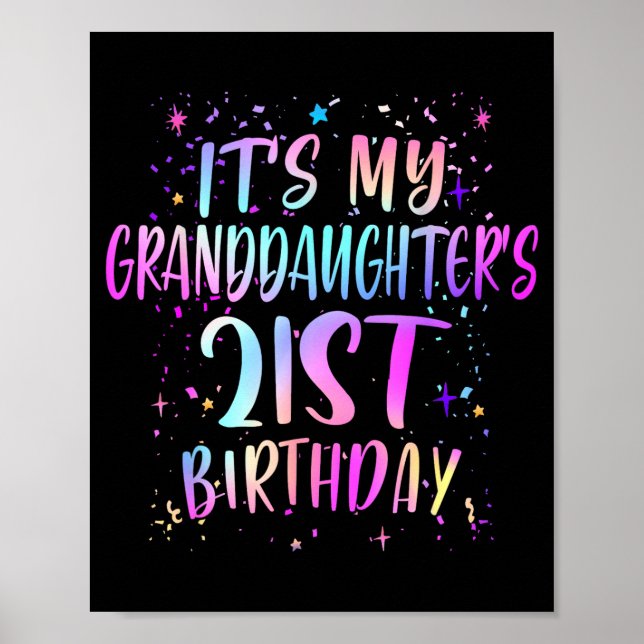 Affiche C'est l'anniversaire des 21 ans de ma petite-fille (Devant)