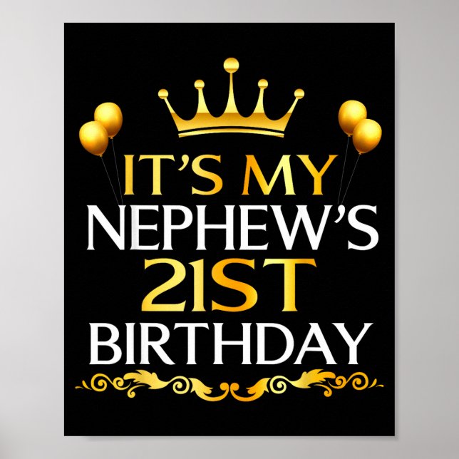 Affiche C'est l'anniversaire des 21 ans de mon neveu Joyeu (Devant)
