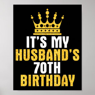 Affiche C'est l'anniversaire des 70 ans de mon mari Illust