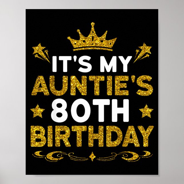 Affiche C'est l'anniversaire des 80 ans de ma tante Joyeux (Devant)