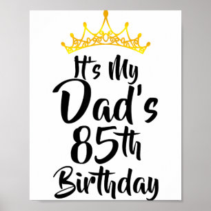 Affiche C'est l'anniversaire des 85 ans de mon père Couron