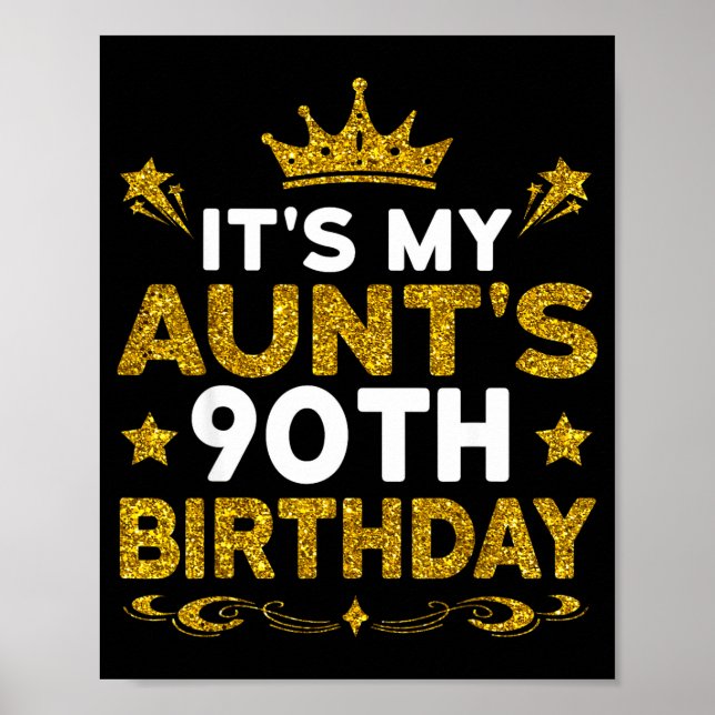 Affiche C'est l'anniversaire des 90 ans de ma tante Joyeux (Devant)