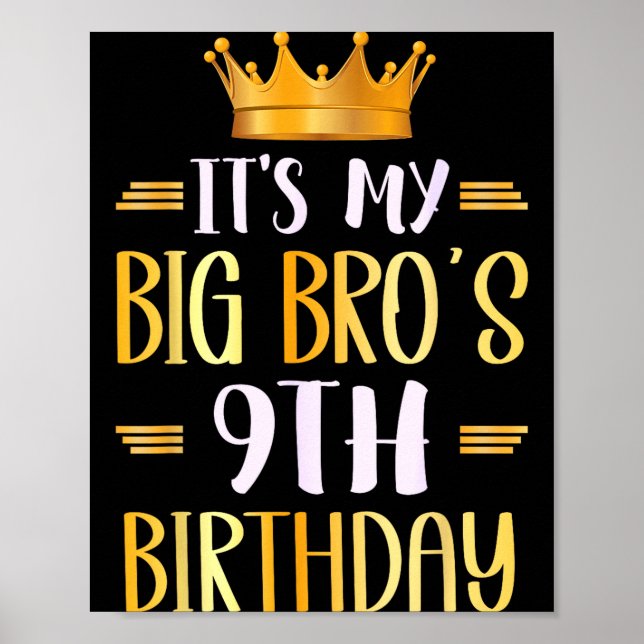 Affiche C'est l'anniversaire des 9 ans de mon grand frère  (Devant)