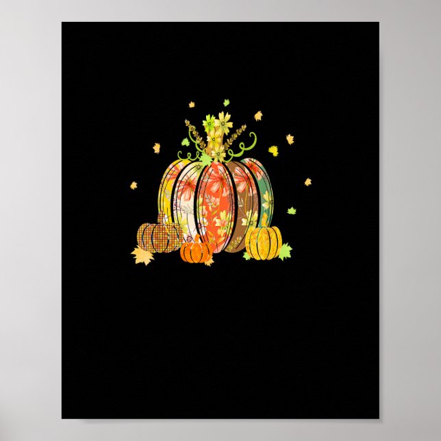 Affiche C'est l'automne, vous tous, épices de citrouille d (Devant)