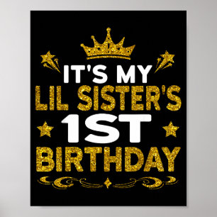 Affiche C'est le 1er anniversaire de ma petite soeur Joyeu