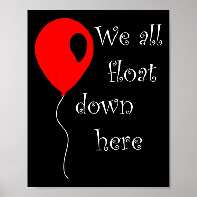 Affiche C'est le costume d'Halloween Balloon rouge Vous fl (Devant)