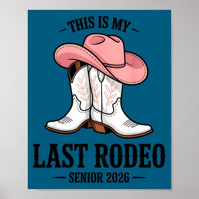 Affiche C'est le dernier rodéo senior vachette diplômée 20 (Devant)