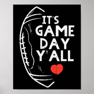 Affiche C'est le jour de match les amis Football Américain