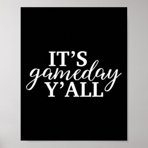 Affiche C'est le jour du match, les amis, le football amér