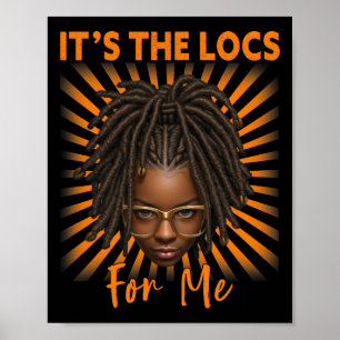 Affiche C'est le Locs For Me Black History Mois Melanated