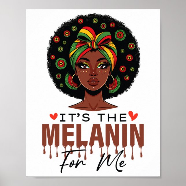 Affiche C'est le Melanin pour moi le mois de l'histoire de (Devant)