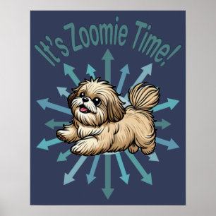 Affiche C'est le moment de Zoomie Shih Tzu