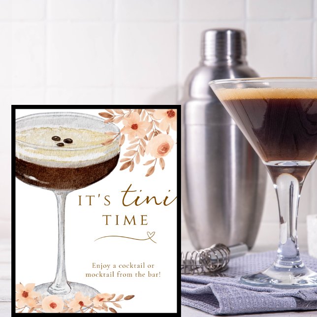 Affiche C'est le panneau de bar pour Martini Espresso Flor (Créateur téléchargé)