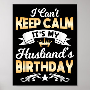 Affiche C'est le T-Shirt d'anniversaire de mon mari Je ne