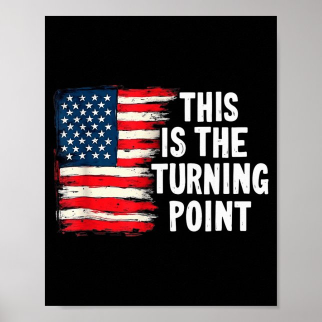 Affiche C'est le Tee Point de Retour Drapeau Usa pour homm (Devant)
