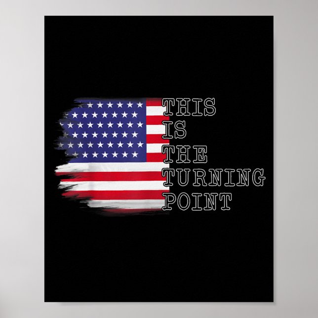 Affiche C'est le Tee Point de Retournement Drapeau Usa Pou (Devant)