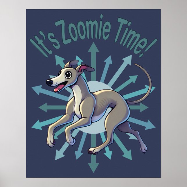 Affiche C'est le temps de Zoomie Greyhound (Devant)