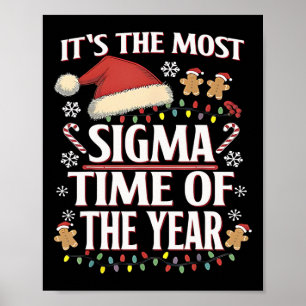 Affiche C'est le temps le plus sigma de l'année Noël drôle