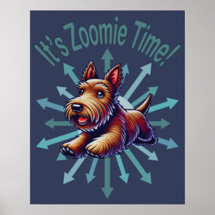 Affiche C'est le temps Zoomie Brown Scotty