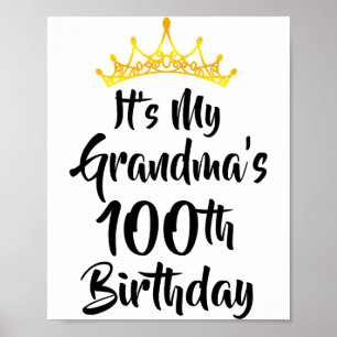 Affiche C'est les 100 ans de ma grand-mère Couronne Joyeux