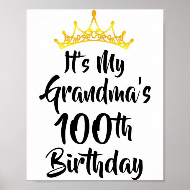 Affiche C'est les 100 ans de ma grand-mère Couronne Joyeux (Devant)