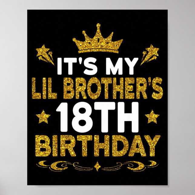 Affiche C'est les 18 ans de mon petit frère Joyeux 18 ans (Devant)