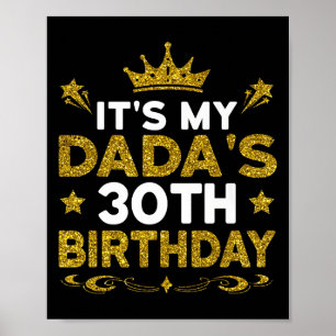 Affiche C'est les 30 ans de mon papa Joyeux Anniversaire 3