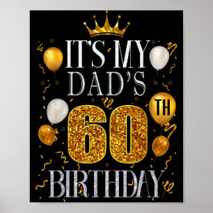Affiche C'est les 60 ans de mon père Joyeux Anniversaire 6