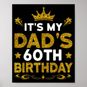 Affiche C'est les 60 ans de mon père Joyeux Anniversaire 6