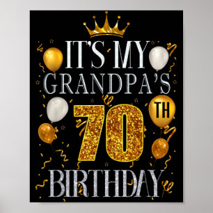 Affiche C'est les 70 ans de mon grand-père Joyeux Annivers