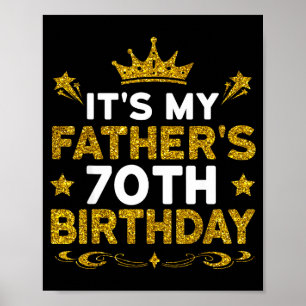 Affiche C'est les 70 ans de mon père Joyeux Anniversaire 7