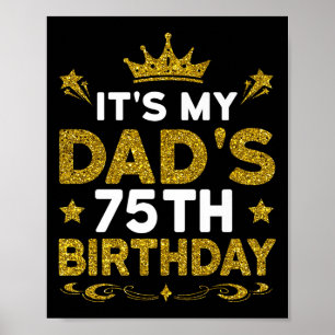 Affiche C'est les 75 ans de mon père Joyeux Anniversaire 7